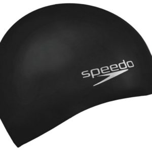 Czepek silikonowy Speedo Plain Moulded Czarny