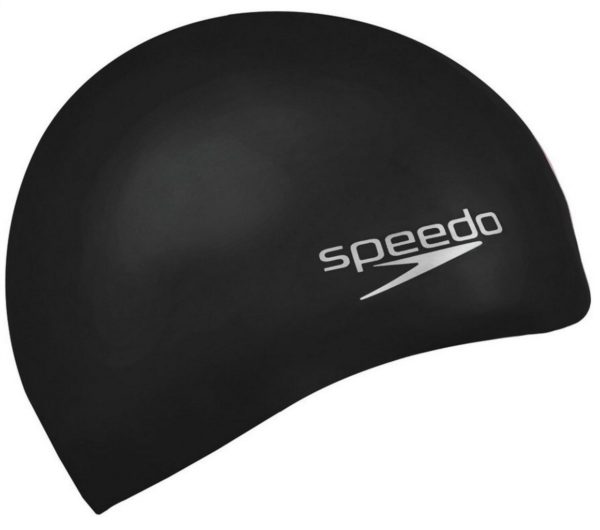 Czepek silikonowy Speedo Plain Moulded Czarny